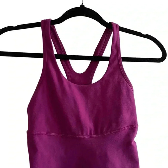 LULULEMON Athletica Cross-back Mesh Purple  Tank Size 2 - Picture 2 of 6